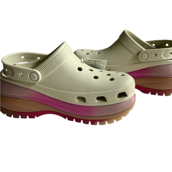 Crocs M7 W9 Mega crush tan colored dipped clog - Picture 2 of 4